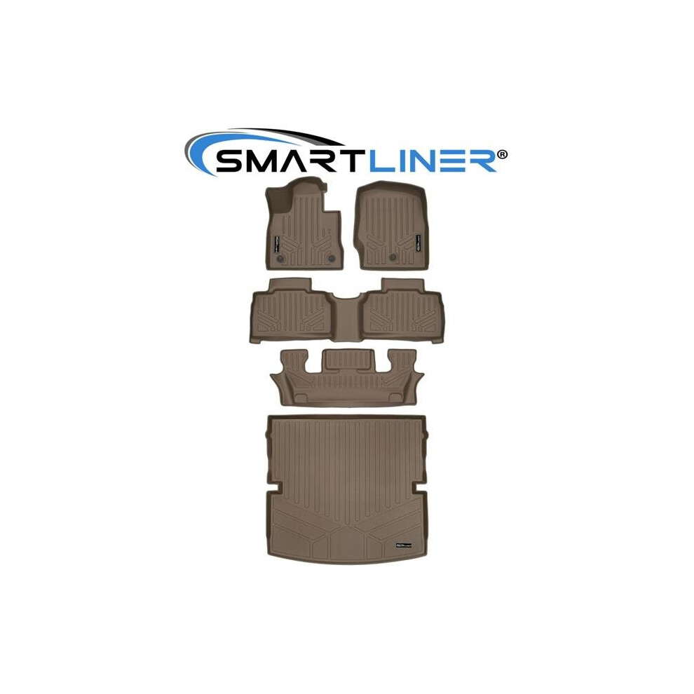 Smartliner Sa1423 Custom Fit 1St Row Tan Floor Mat Liner Set For 2020-2023 Ford Explorer 840004628103