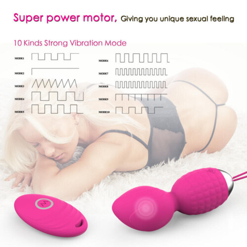 Silicone Vibrating Egg with Remote Control “Eve” Peach 1