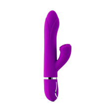 Vibes Of Love Tender Tulip Purple Luxury Silicone Vibrator - 2 Motors, 10 Patterns, Low-Noise, Waterproof - 515000640