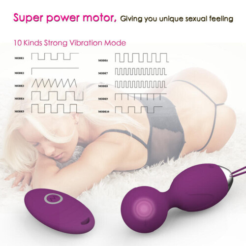 Silicone Vibrating Egg with Remote Control “Betty” Purple 1