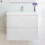 (White) Aica 500mm Wall Hung Vanity Units and Sink Basin 6