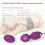 Silicone Vibrating Egg with Remote Control “Ada” Purple 2