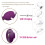 Silicone Vibrating Egg with Remote Control “Betty” Purple 4