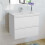 (White) Aica 500mm Wall Hung Vanity Units and Sink Basin 1