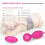 Silicone Vibrating Egg with Remote Control “Betty” Peach 2