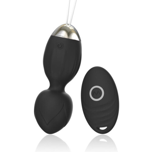 Silicone Vibrating Egg with Remote Control “Ada” Black