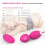 Silicone Vibrating Egg with Remote Control “Ada” Peach 2