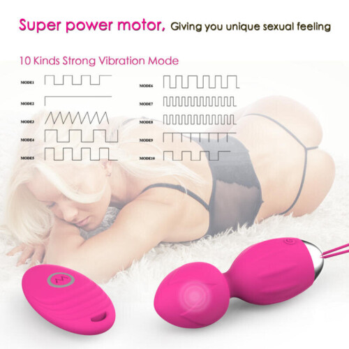 Silicone Vibrating Egg with Remote Control “Ada” Peach 1