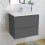 (White) Aica 500mm Wall Hung Vanity Units and Sink Basin 2
