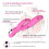 Silicone Multi Speed Vibrator “Zone” Pink 3