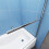 AICA Aica 800x1400mm 180% Pivot Shower Bath Screen Overbath Door Panel 4