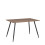 1x Vattern Rectangular Walnut Veneer Dining Table 120x80 cm Walnut 4