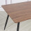 1x Vattern Rectangular Walnut Veneer Dining Table 120x80 cm Walnut 5