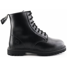 (Black, UK 7) Grinders Cedric CS Mens Black Leather 8 Eye Derby Ankle Boots