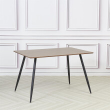 1x Vattern Rectangular Walnut Veneer Dining Table 120x80 cm Walnut