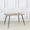 1x Vattern Rectangular Walnut Veneer Dining Table 120x80 cm Walnut 1