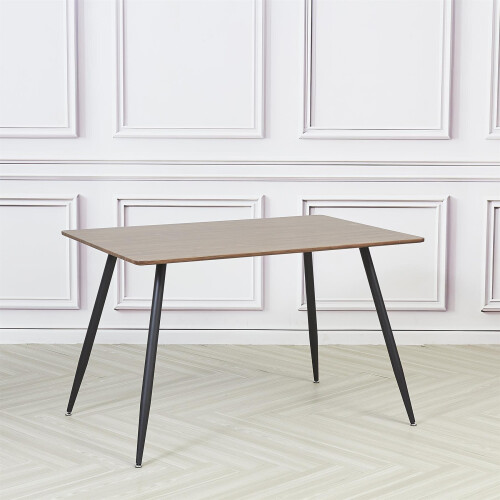 1x Vattern Rectangular Walnut Veneer Dining Table 120x80 cm Walnut