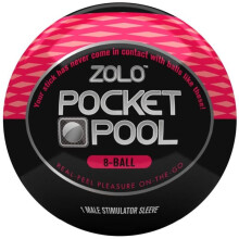 Zolo Pocket Pool “8-Ball” Red Masturbator