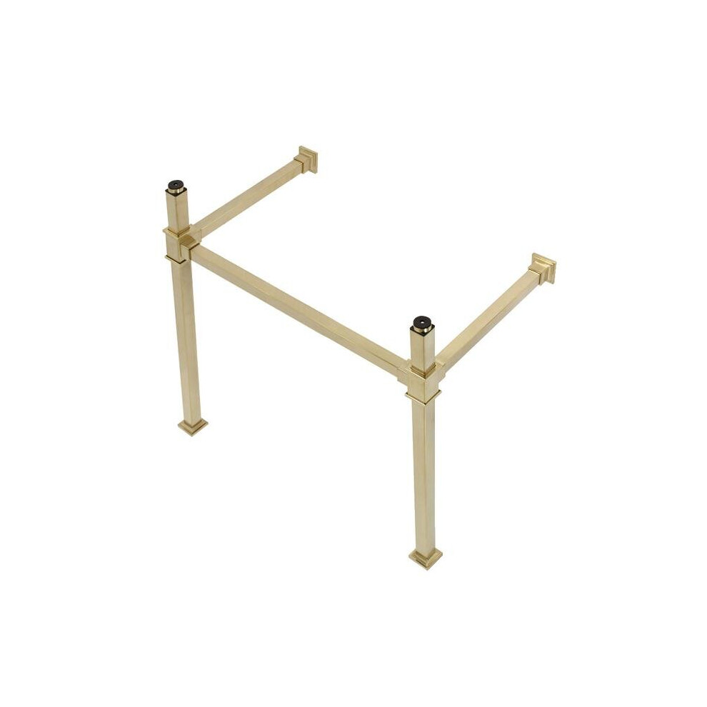 Kingston Brass Vpb3328sq7 28 In. Monarch Stainless Steel Console Sink Legs, Brushed Brass 663370835902