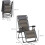 Durable Foldable Rattan Look Beach Bed Sun Lounger Gray Best 5