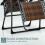 Durable Foldable Rattan Look Beach Bed Sun Lounger Brown Best 3