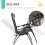 Durable Foldable Rattan Look Beach Bed Sun Lounger Gray Best 8