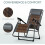 Durable Foldable Rattan Look Beach Bed Sun Lounger Brown Best 9