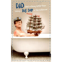 Funny Big Ship Dad Father's Day Card Crackers Greeting Cards