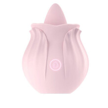 Tongue Lick Rose Vibrator (Pink)