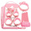 7 Piece Bondage Set (Pink) 1