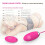 Silicone Vibrating Egg with Remote Control “Dana” Peach 2