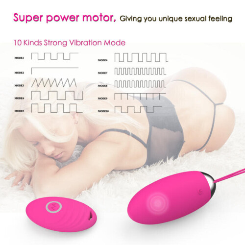Silicone Vibrating Egg with Remote Control “Dana” Peach 1