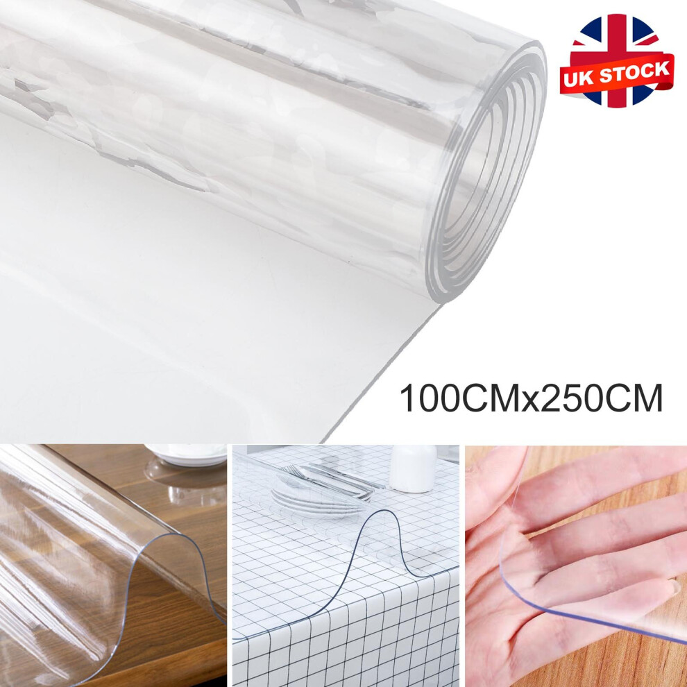 Transparent table cover thickened table cover transparent waterproof