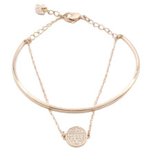 Swarovski Ginger Collection Rose Gold Bangle Bracelet