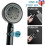High Pressure Bath Shower Head 5 Mode Large Chrome Handset Head Saving 6