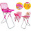 Kids Deluxe 5 -in-1 Baby Doll Pretend Play Set with Cot Bed, Bouncer, Adjustable Swing Seat and High Chair Accessories (Doll Not Included) 10