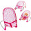 Kids Deluxe 5 -in-1 Baby Doll Pretend Play Set with Cot Bed, Bouncer, Adjustable Swing Seat and High Chair Accessories (Doll Not Included) 3