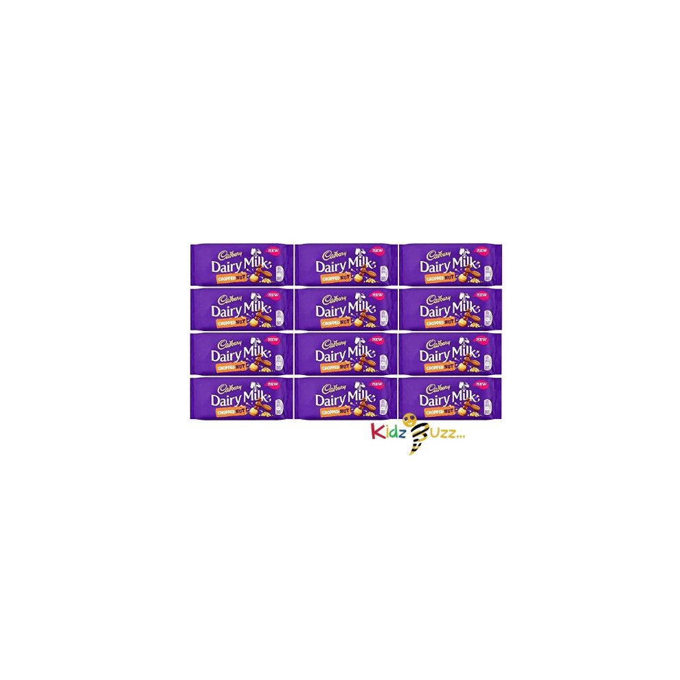 Cadbury Dairy Milk Chopped Nut Tablet 95g (Pack of 12)