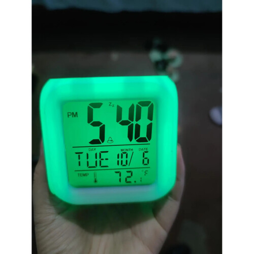 Minecraft Colorful Color Changing Alarm Clock Led Night Light #3 1