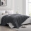(Grey, Double) Fleece Blanket Thick Bed Mink Soft Warm Sofa Throw 4