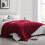(Red, Double) Fleece Blanket Thick Bed Mink Soft Warm Sofa Throw 5