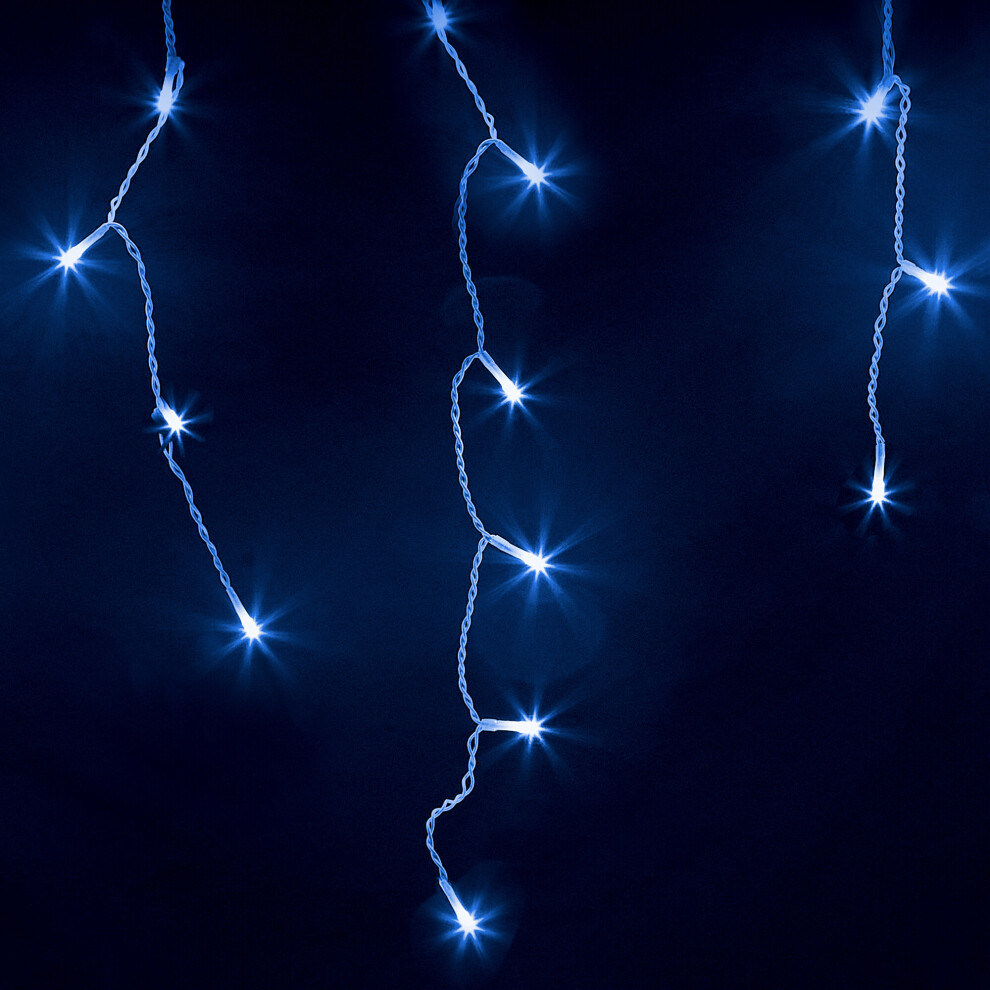 Netta White/Light (480 Led, Cool ) Icicle Lights With Timer And Modes Size 8