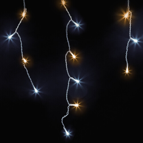 NETTA (1000 LED, Warm White & Cool White) NETTA Icicle Lights with Timer and 8 Light Modes