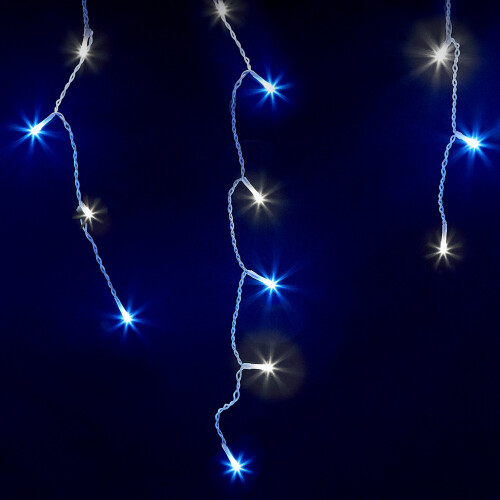 NETTA (1000 LED, Blue & Cool White) NETTA Icicle Lights with Timer and 8 Light Modes