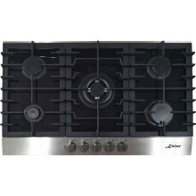 Kaiser Avantgarde Pro Gas Hob | 86cm 5 Burner Black & Silver Cooktop