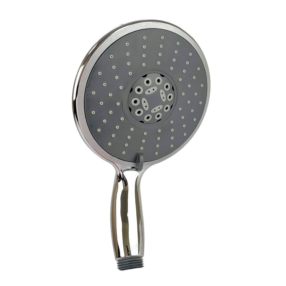 EcoSpa Large Round Chrome Shower Handset 150mm 5 Functions