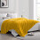 (Ochre, Single) Fleece Blanket Thick Bed Mink Soft Warm Sofa Throw 4
