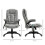 Office Heated Massage Stressless Back Support Comfortable Chair Grey 2