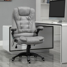 Office Heated Massage Stressless Back Support Comfortable Chair Grey