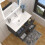 (White) Aica Bathroom 800mm Vanity Units with Basin Wall 5